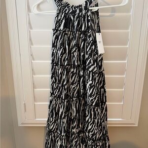 THML Monochrome Abstract Print Dress